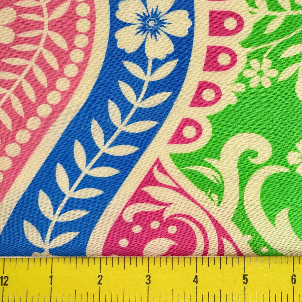 Casual AnyWear Dress, Pink, Orange and Green Rayon Fabric,  Cruise Resort Wear