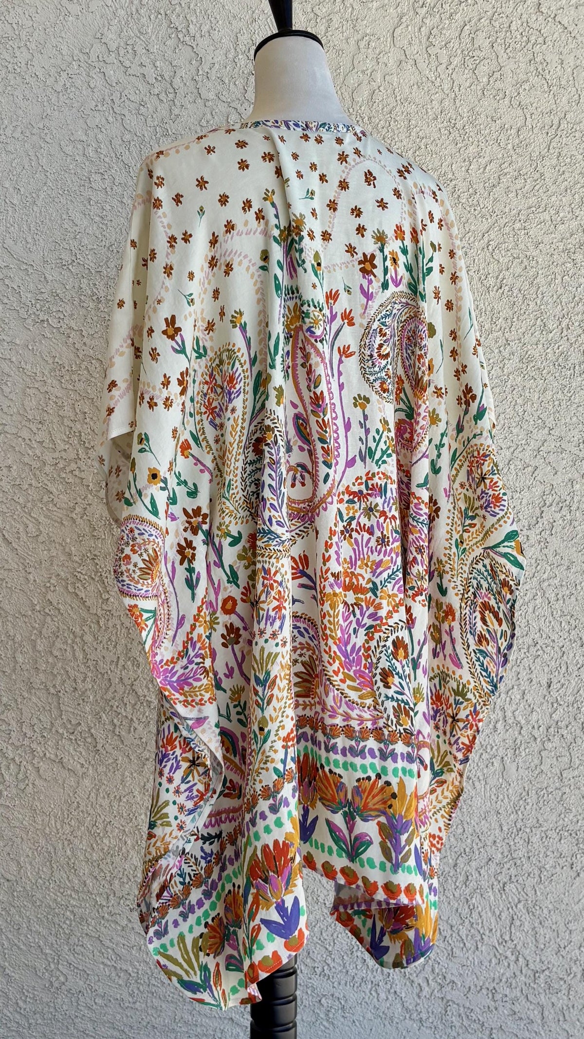 Casual AnyWear Dress, Pink, Orange and Green Rayon Fabric,  Cruise Resort Wear