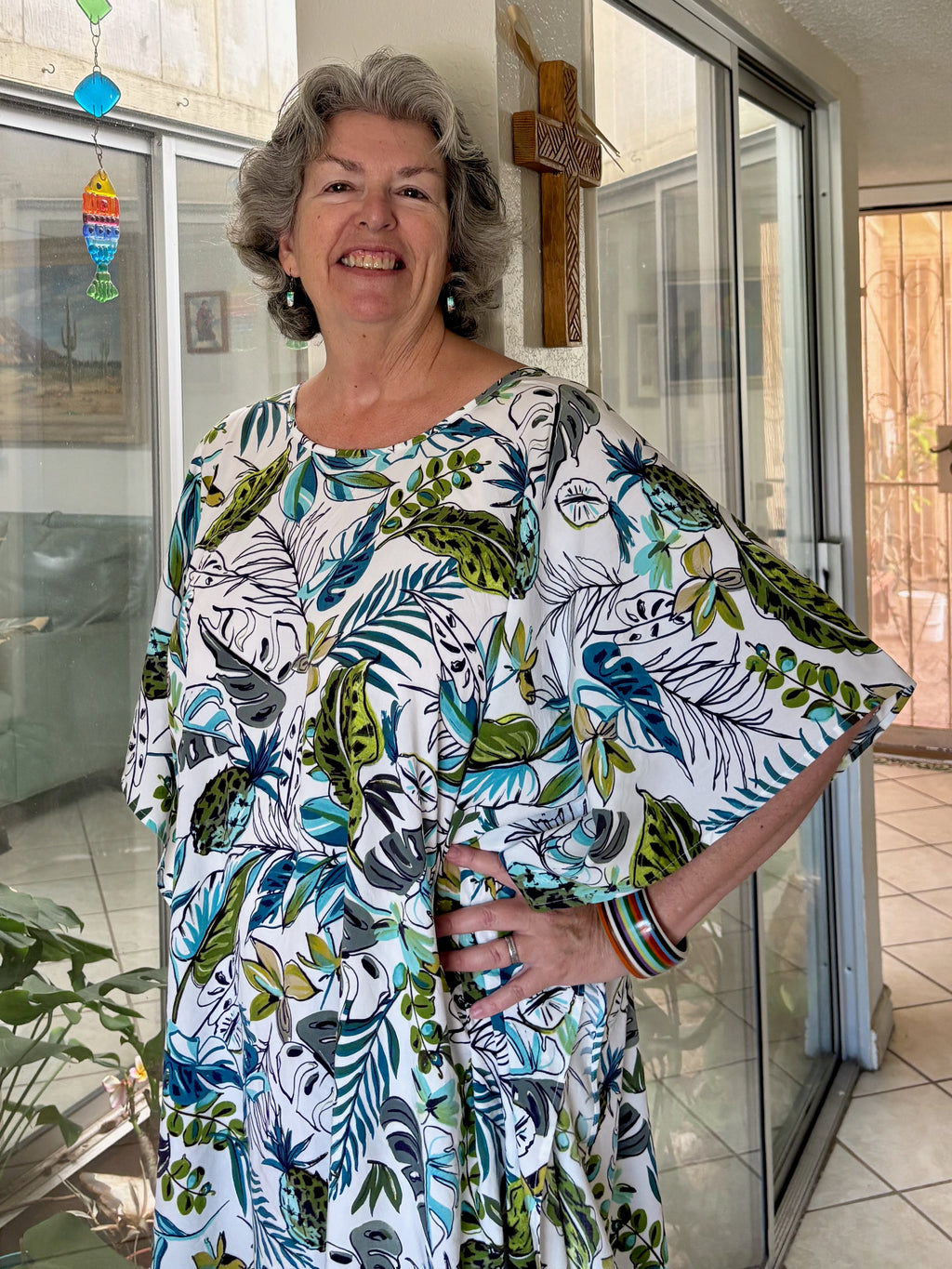 Versatile AnyWear Dress, Tropical Print Rayon Cruise and Resort Wear (Copy)