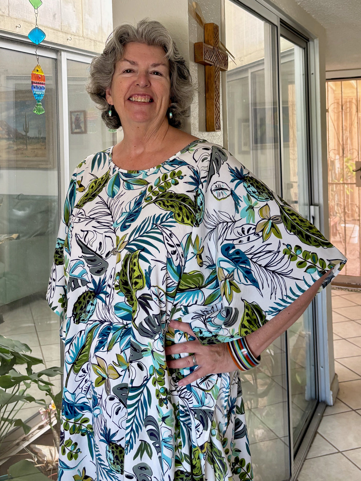 Versatile AnyWear Dress, Tropical Print Rayon Cruise and Resort Wear (Copy)