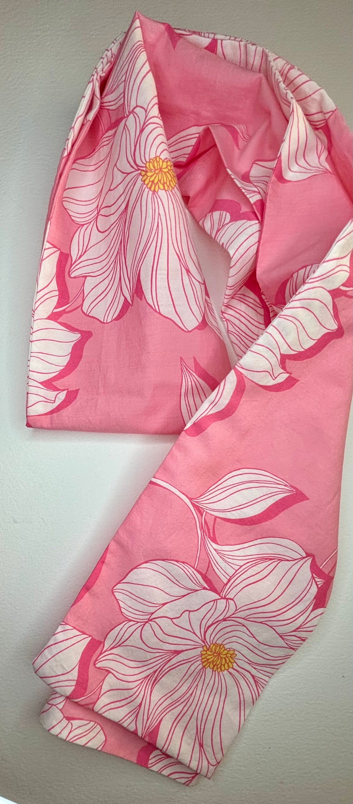 Colorful Floral Print Rayon Scarf or Sash
